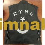Göktürk ayyıldız bayrak hazır yelek üzerine nakış işleme uygulamamız