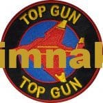 Top Gun uçak nakış işleme arma patch peç 9x9 cm