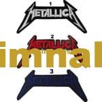 Metallica nakış işleme arma patch peç 6x12 cm