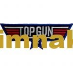 Top Gun nakış işleme arma patch peç 3.5x10 cm