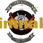 Hell in winter rock n roll loser nakış işleme arma patch 3 parça
