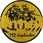 192 filo kaplanlar nakış işleme arma patch peç 9x9 cm