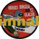 Herkes birgün sf'ci olacak 1 hour+ nakış işleme arma patch peç 9.5x9.5 cm