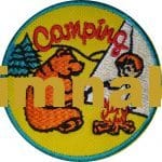 Kamp camping nakış işleme arma patch peç 8x8 cm