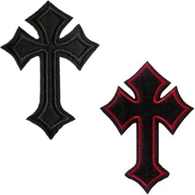 Cross Haç arma patch patches peç nakış işleme 7x10 cm