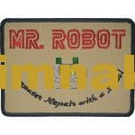 Mr Robot nakış işleme arma patch peç 10x7.5 cm