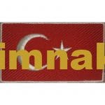 Turkey Türk bayrak nakış işleme arma patch 5x8 cm