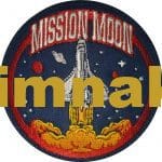 Uzay Mekik Mission Moon nakış işleme arma patch peç 8.5x8.5 cm
