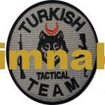 Turkish Tactical Team nakış işleme arma patch peç 9x7,5 cm