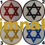 Star of David nakış işleme arma patch peç 7x7 cm