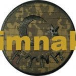 Göktürkçe Türk Bayrak kamuflaj nakış işleme arma patch peç 7x7 cm