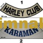 Harley Club Karaman nakış işleme arma patch peç