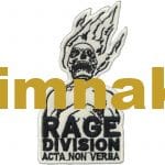 Rage Divison Acta Non Verba Nakış işleme arma patch peç 5x10 cm