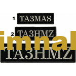 Personel isimliği nakış işleme 3 farklı ebat