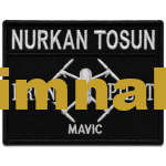 Personel isimlik Drone Pilot Mavic Dji nakış işleme arma patch peç 10×7 cm