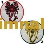 Akrep nakış işleme arma patch peç 8×8 cm