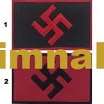 Swastika Svastika Gamalı Haç Hitler Nazi nakış işleme arm patch peç 5x8 cm