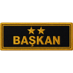 İsimlik nakış işleme arma patch peç 10x3.5 cm