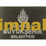 İstanbul Büyükşehir Belediyesi nakış işleme arma patch peç 10x7 cm