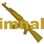 AK47 Silah tabanca makineli tüfek nakış işleme arma patch peç 25x8 cm