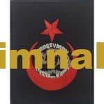 Ay yıldızlı nakış işleme arma patch peç 10x8 cm