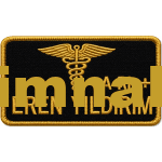 İsimlik Sağlık Combat Medic nakış işleme isimlik arma patch peç 8x5 cm