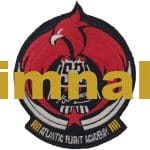 Atlantic Flight Academy nakış işleme arma patch peç 10x8.5 cm