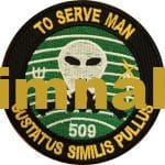 To Serve Man Gustatus Similis Pullus Nakış İşleme Arma Patch Peç 9x9 cm