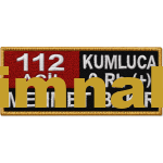 112 Acil Personeli İsimliği Nakış İşleme Arma Patch 4x10 cm