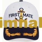 Fırst Mate Yardımcı Kaptan Şapka Kep Nakış İşlemeli Unisex