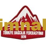 Türkiye Dağcılık Federasyonu Nakış işleme Arma Patch Peç 8x10 cm