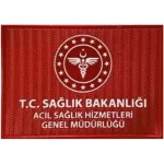 T.C. Sağlık Bakanlığı Acil Sağlık Hizmetleri Baskı Arması 5×7 cm