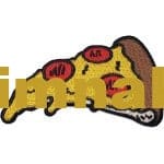 Pizza Amblem Nakış işleme Arma Patch 6x10 cm
