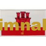 Cebelitarık Bayrağı Nakış İşleme Arma Patch Peç 5x8 cm