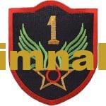 1 Numara Nakış işleme Arma Patc Peç 10x10 cm