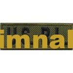 Personel İsimliği Nakış İşleme Arma Patch Peç 2.5x6.5 cm
