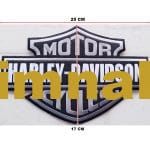 Motor Harley Davidson Cycles Nakış İşleme Arma Patch Peç 25x17 cm - Görsel 2