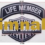 Motor Harley Davidson Cycles Life Member Nakış İşleme Arma Patch Peç - Görsel 2