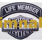 Motor Harley Davidson Cycles Life Member Nakış İşleme Arma Patch Peç