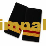 Havacılık Apoleti Gold Sırma Şerit Arası Kırmızı Lisanssız Teknisyen / Aircraft Mechanic 9x4.5 cm