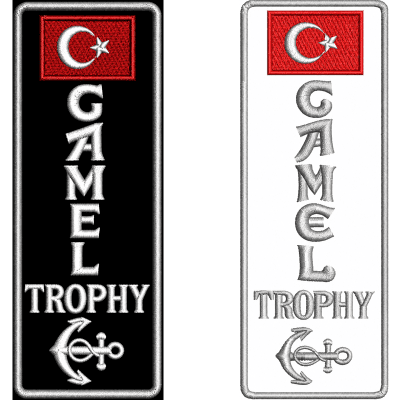 Camel Trophy Bayraklı Nakış İşleme Arma Patch Peç 19x7 cm