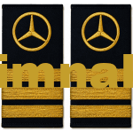 Mercedes Otobüs Kaptanı Apoleti Gold  1 Çift 3 Sırma 10x5 cm