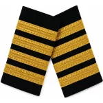 Havacı Captain Kaptan Pilot Apoleti Gold Sırma Şerit 9×4,5 cm