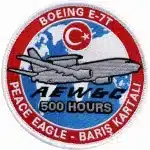 Boeing E-7 Peace Eagle Barış Kartalı nakış işleme arma patch 9.5x9.5 cm