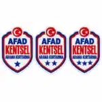 AFAD Kentsel Arama Kurtarma Nakış Arması 1-2-3 Yıldız 9x7 cm